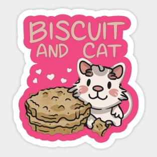 Biscuit and Cat Sticker